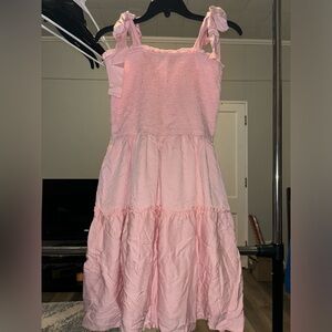 Never worn ZESICA Spaghetti Strap Square Neck Ruffle A Line Swing Mini Dress